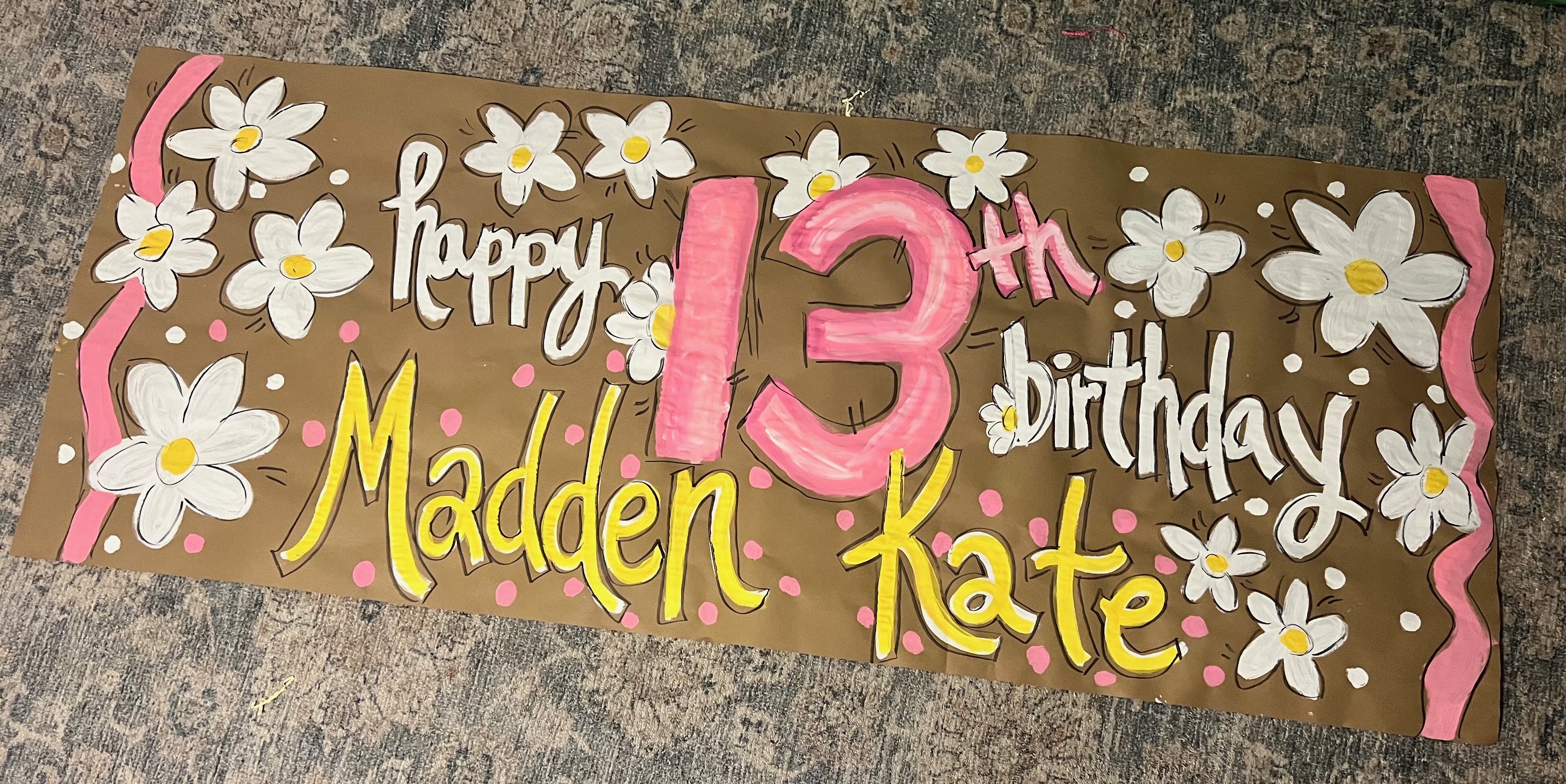 Custom Hand-Painted Celebration Banner (72" x 30")