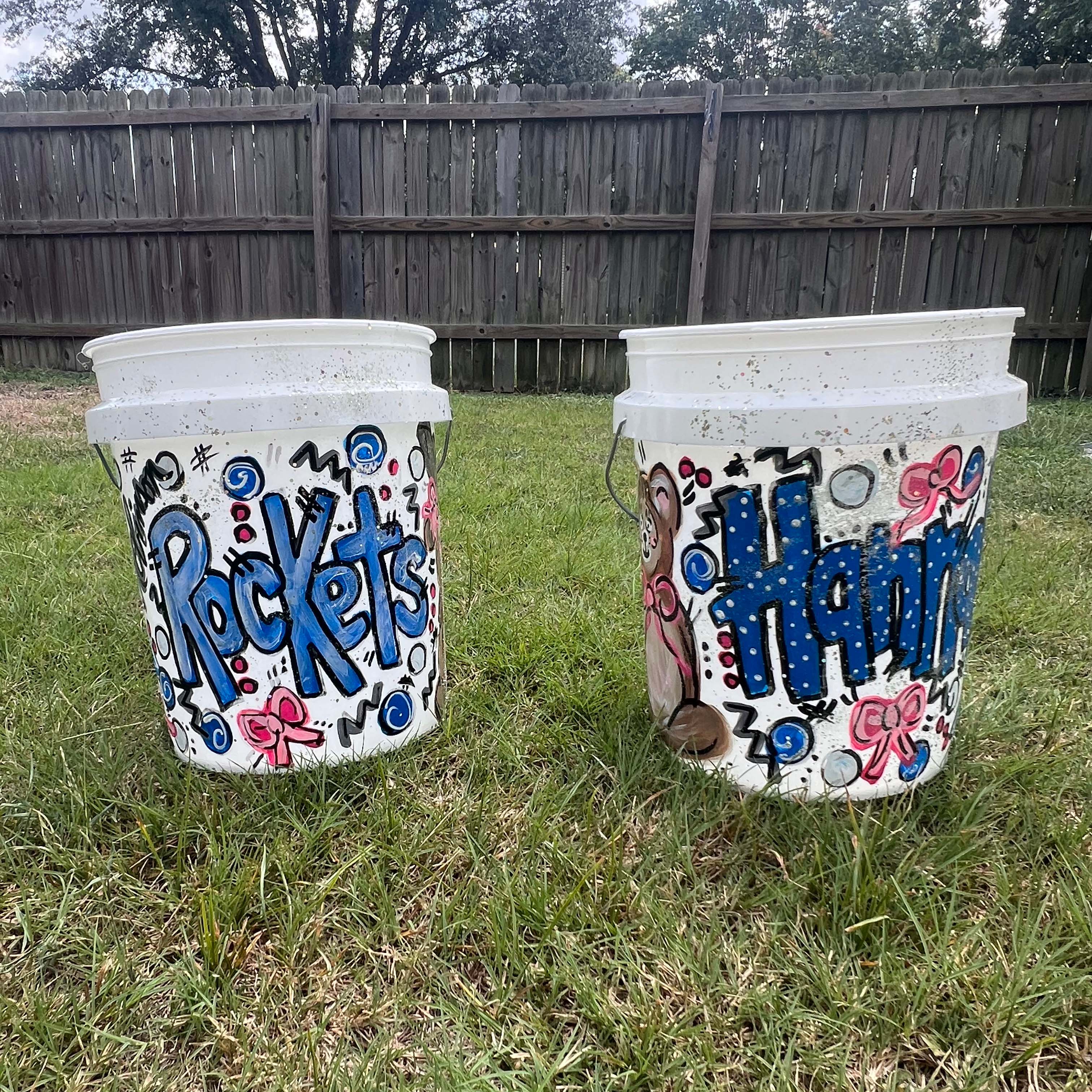Hand-Painted Spirit Bucket